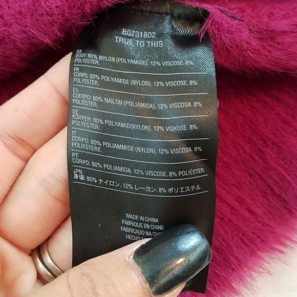 *NWT Volcom Fuchsia Long Sleeve Ultra Soft Sweater - Picture 5 of 8